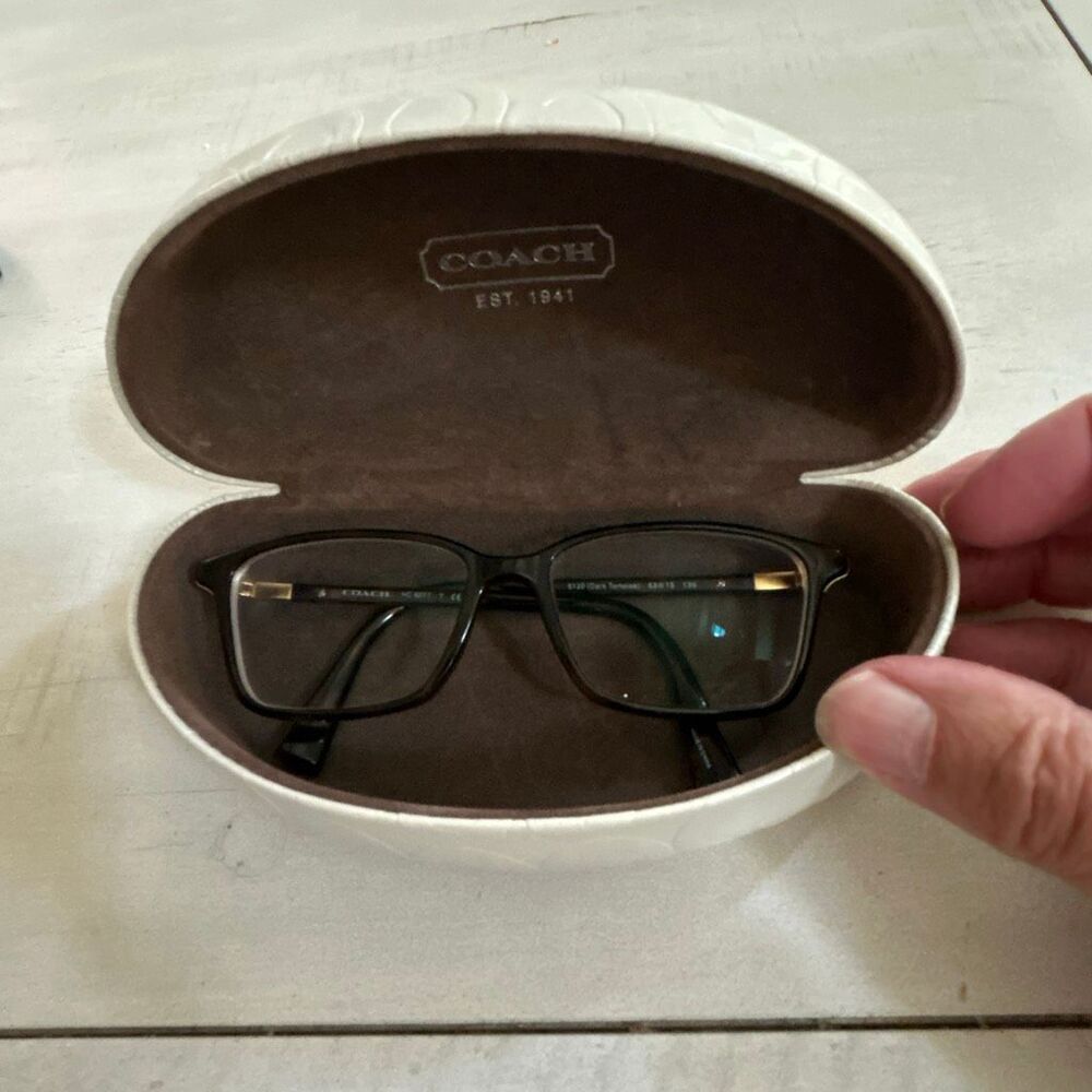 Coach Tortoise Eyeglass Frames With Case - image 7